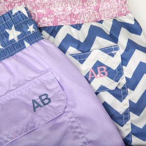 Coral Fizz - light blue colored Swim Short with corals - True Boxers