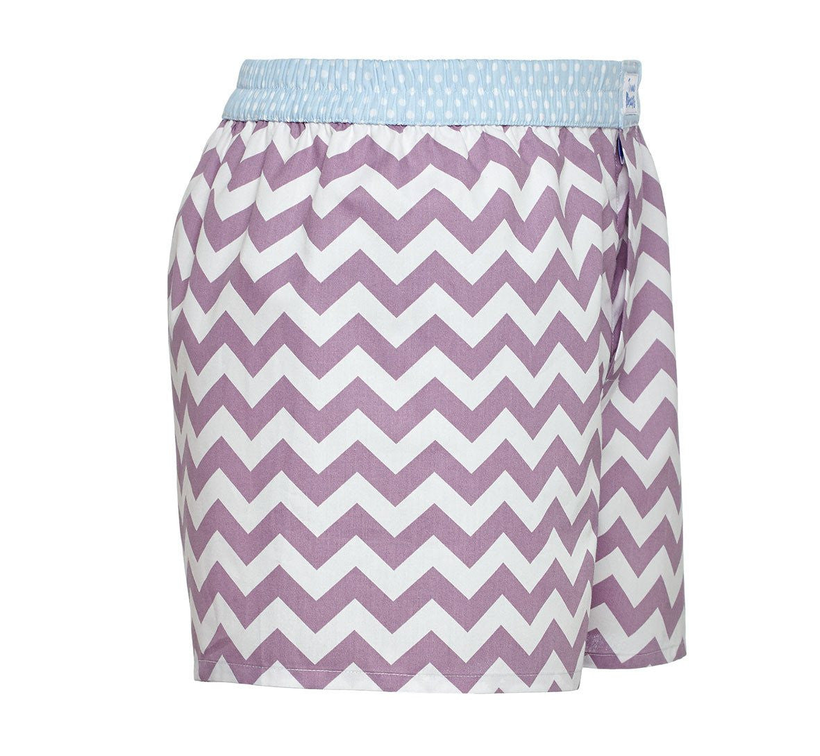 Metropolis - purple zig zag Boxer Short - True Boxers