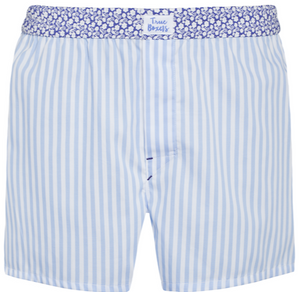 Generous - floral blue stripes Boxer Short - True Boxers