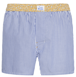 Sundance - blue stripes, yellow floral pattern Boxer Short - True Boxers